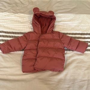 Old Navy girls puffer coat 6-12 months